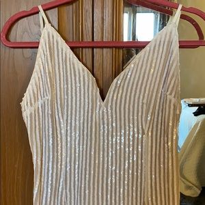 White Sequin Dress